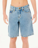 Rip Curl Boys Hyped Up Denim Walkshort - Washed Blue