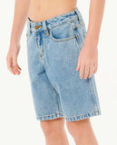 Rip Curl Boys Hyped Up Denim Walkshort - Washed Blue