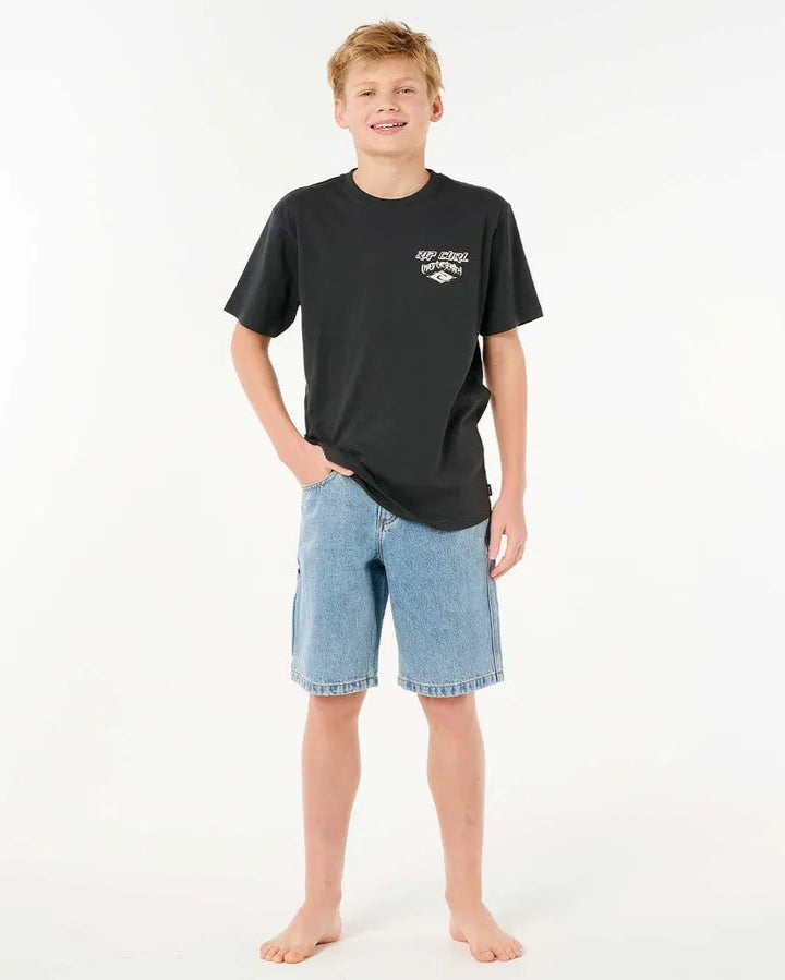 Rip Curl Boys Hyped Up Denim Walkshort - Washed Blue