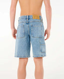 Rip Curl Boys Hyped Up Denim Walkshort - Washed Blue