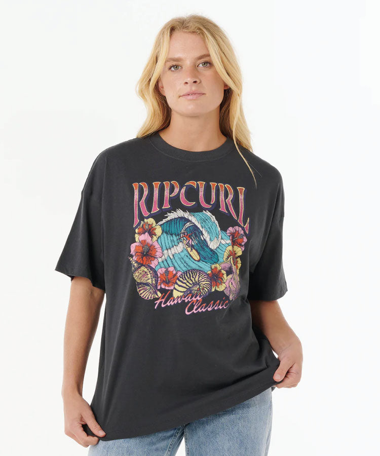 Rip Curl Summer Classic Heritage Tee - Washed Black