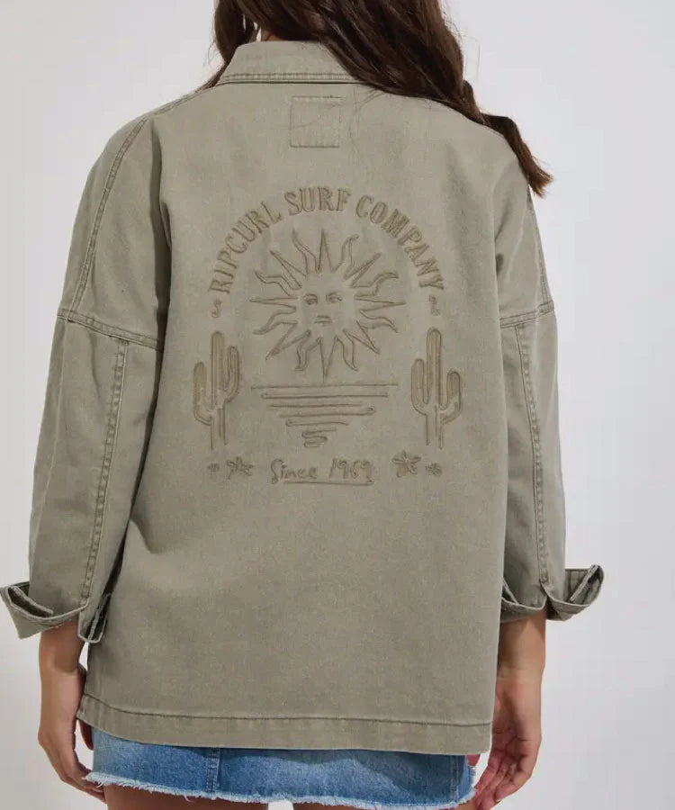 Rip Curl San Carlos Embroidered Jacket - Sage