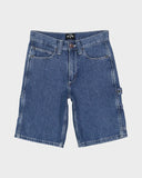 Billabong Groms Bad Dog Denim Short - Ocean Wash