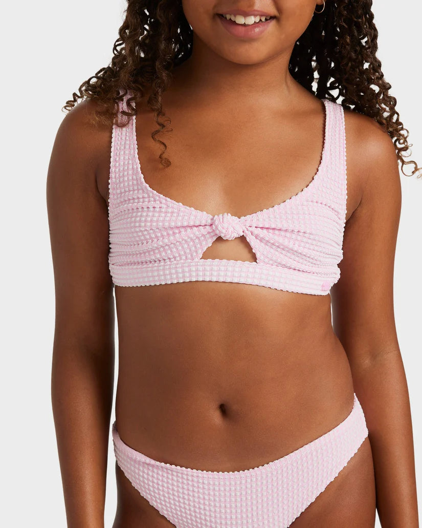 Roxy Daisy Check Bralette Set - Bonbon