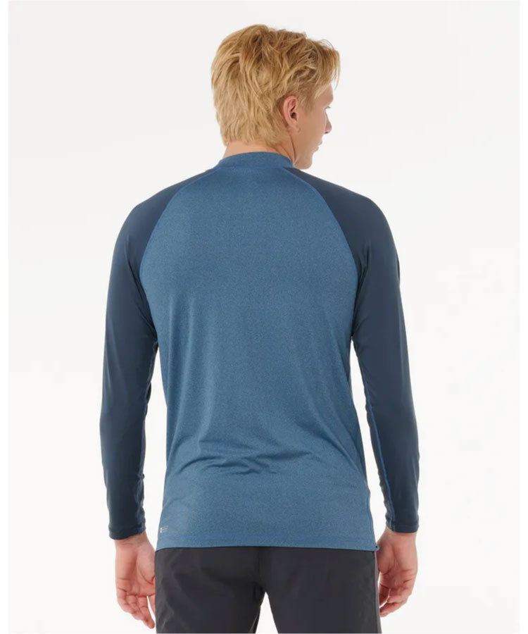 Rip Curl Shock UPF L/S Rashie - Navy Marle