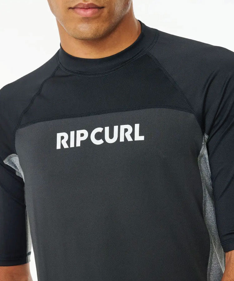 Rip Curl Drive UPF S/S Rashie - Black