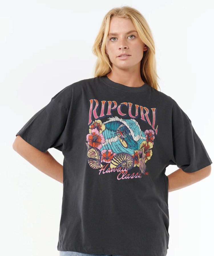 Rip Curl Summer Classic Heritage Tee - Washed Black
