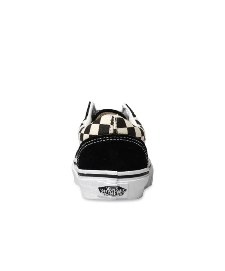 Vans Old Skool Primary Check Black / White Kids Shoes