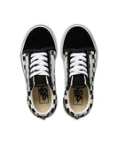 Vans Old Skool Primary Check Black / White Kids Shoes
