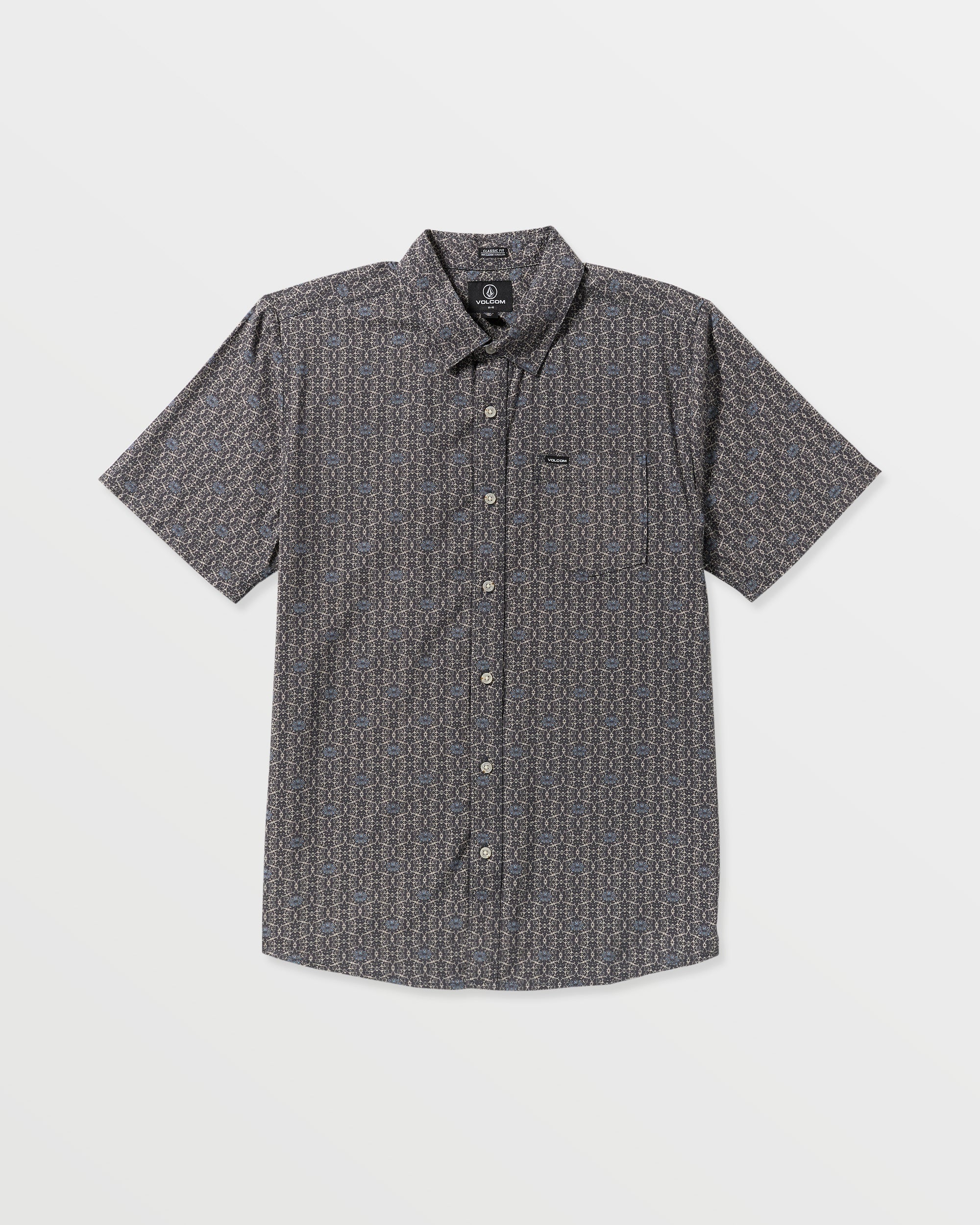 Volcom Scaler Stone Woven SS Shirt - Moonbeam
