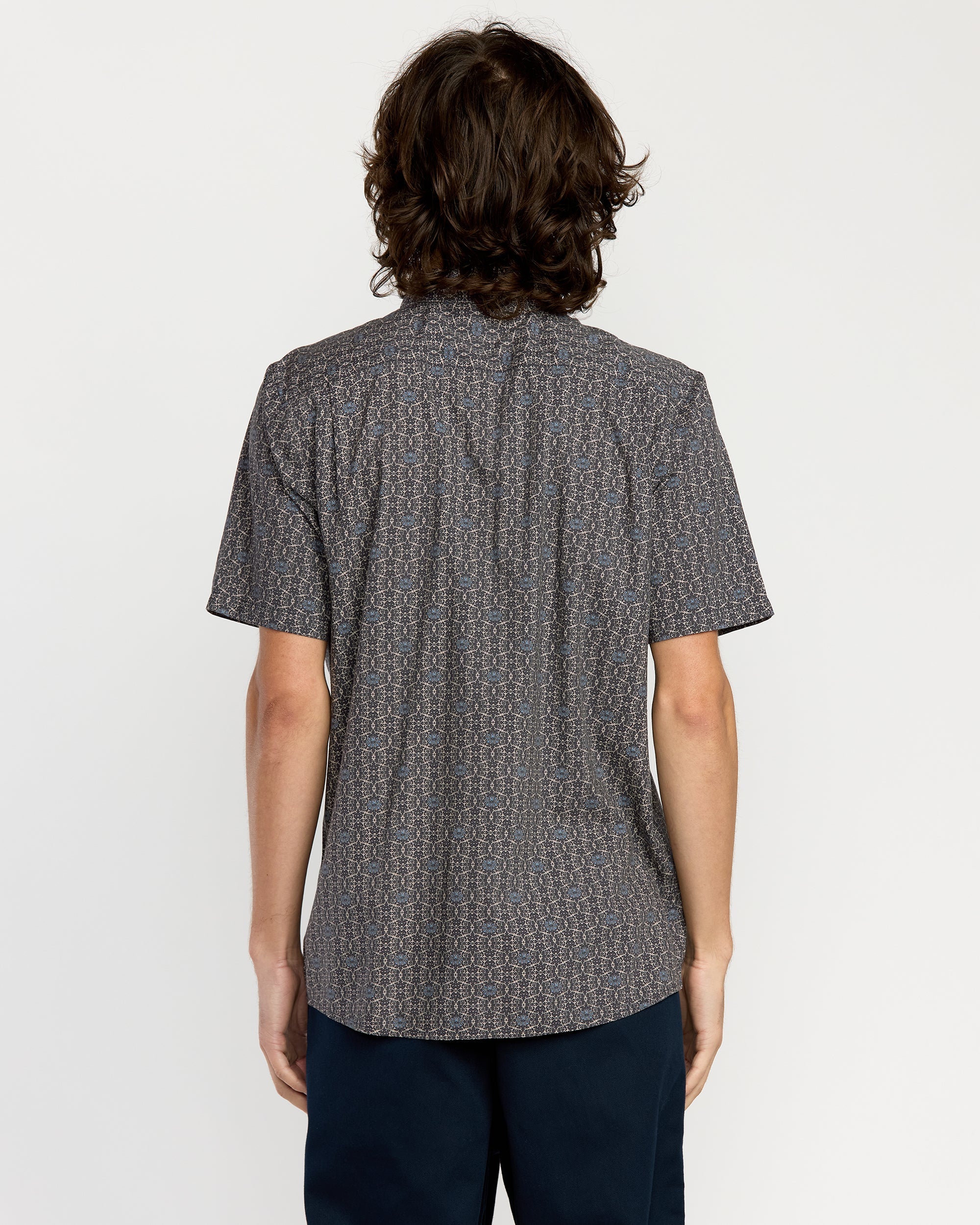 Volcom Scaler Stone Woven SS Shirt - Moonbeam