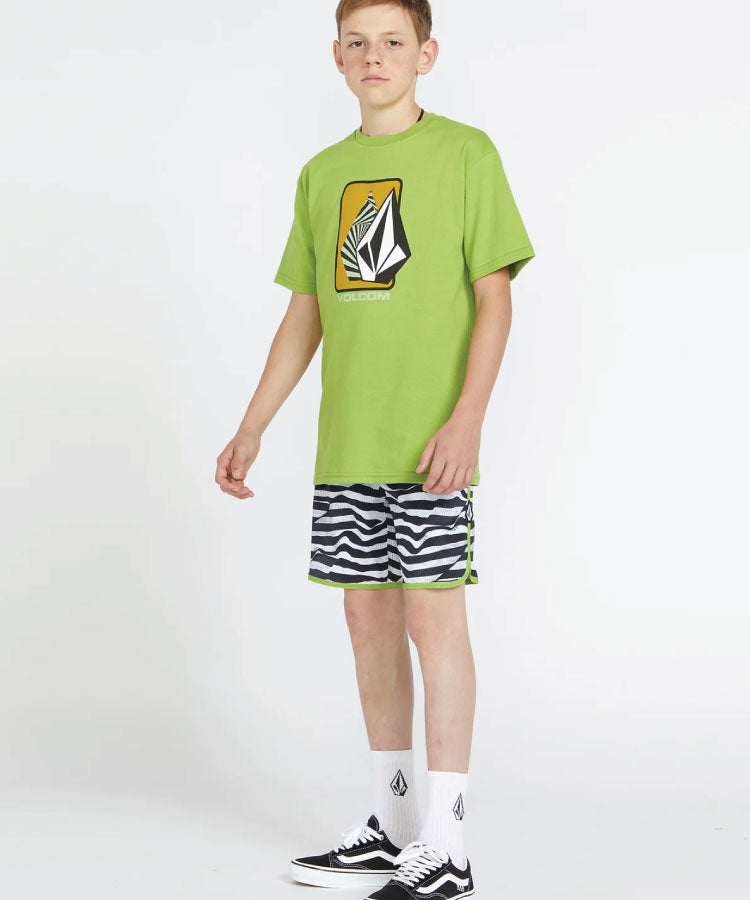 Volcom Big Boys Funday Scallop Mod-Tech Boardshorts - Black