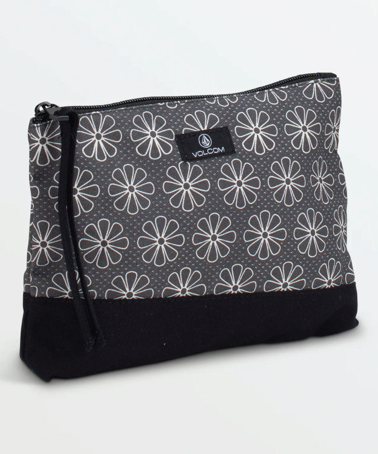 Volcom Schoolyard Canvas Pouch - Black/White