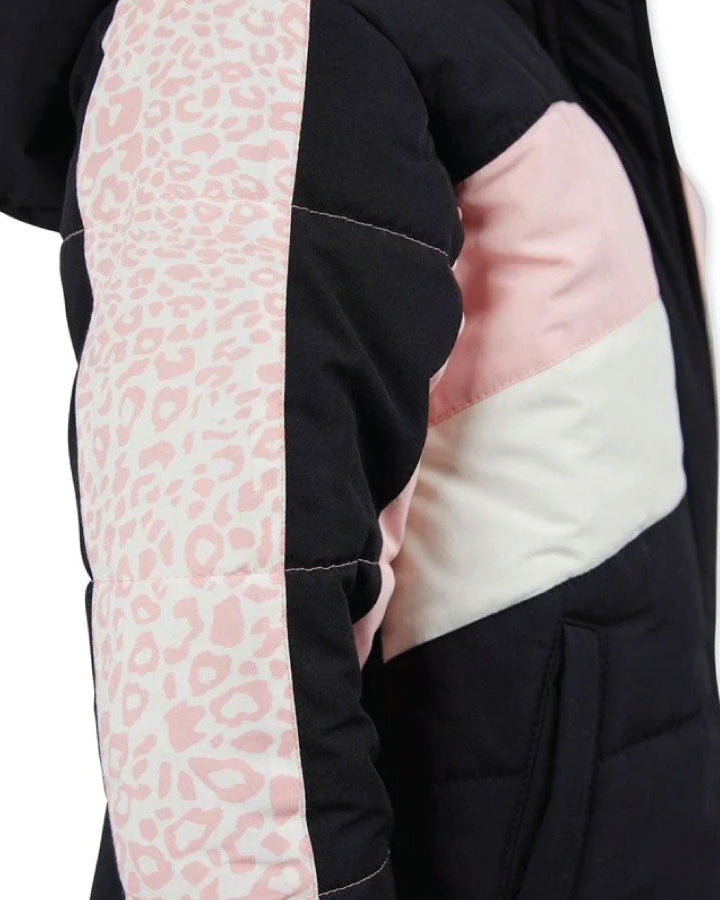 Eve Girl Base Panelled Puffer - Multicoloured