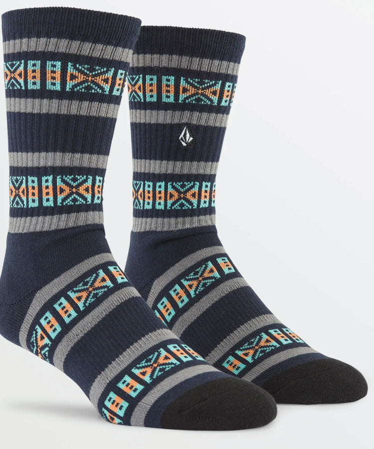 Volcom Dosage Stripe Socks PR - Navy