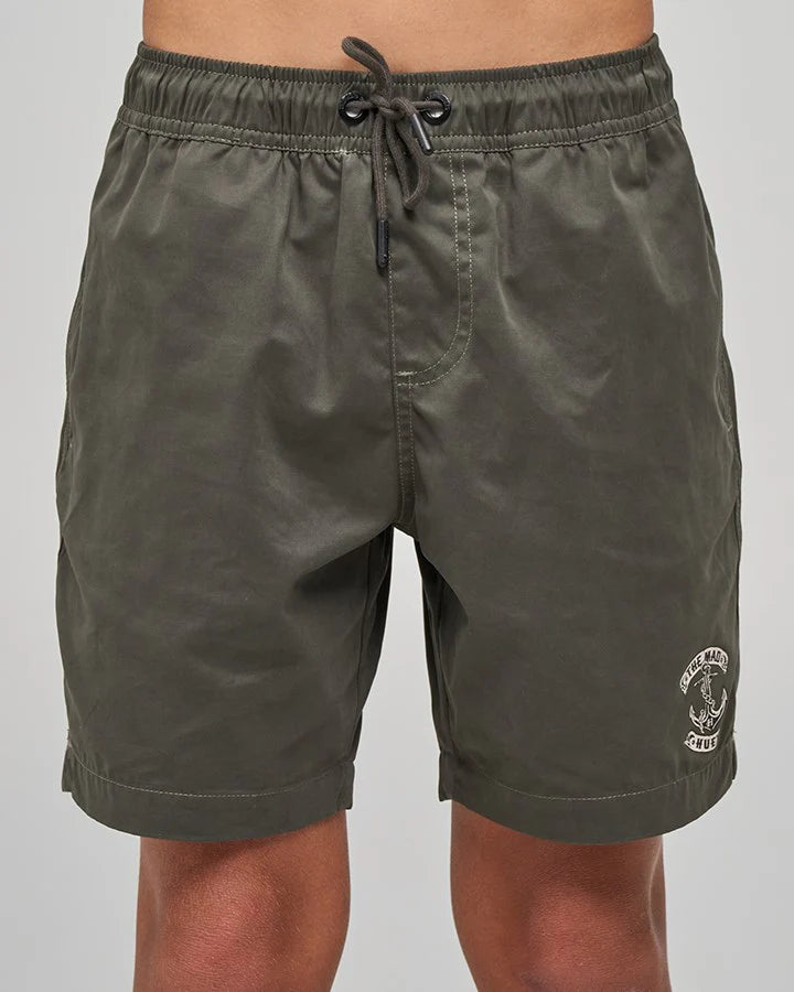 The Mad Hueys Skull Anchor Youth 15" Volley - Charcoal