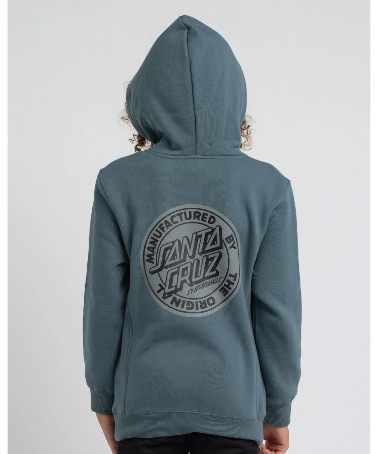 Santa Cruz MFG Dot Pop Youth Hoodie Goblin Blue