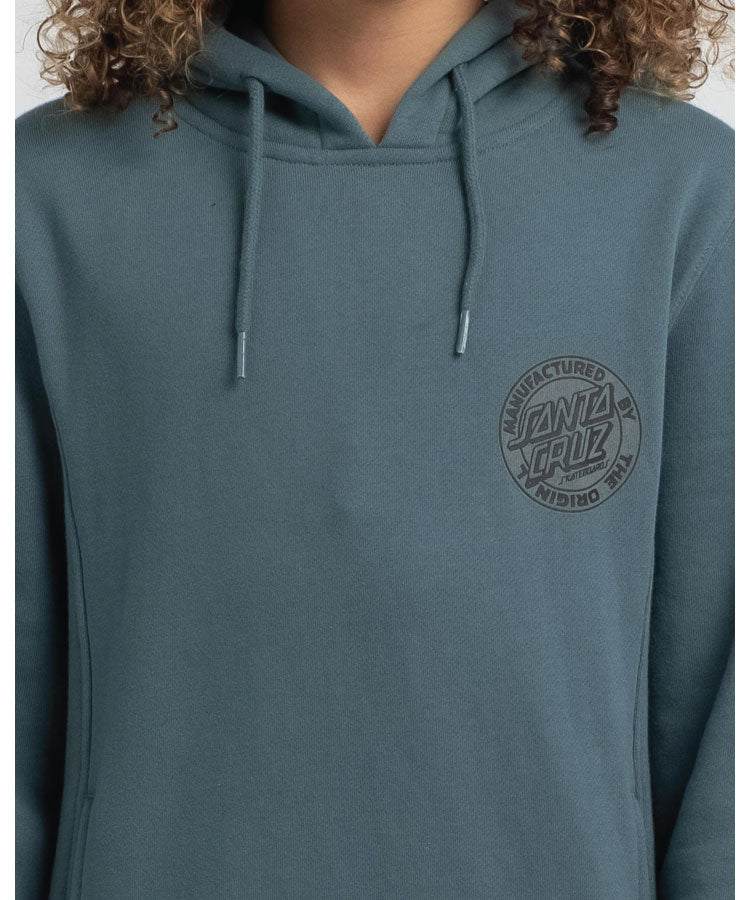 Santa Cruz MFG Dot Pop Youth Hoodie Goblin Blue