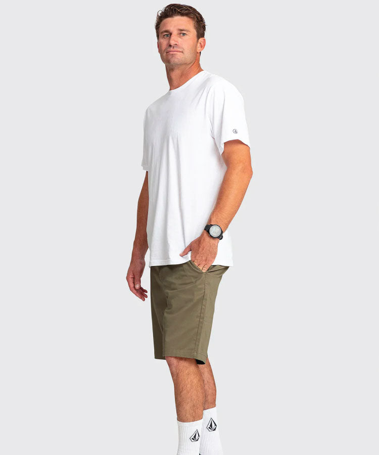 Volcom Frickin Modern Stretch Shorts - Khaki