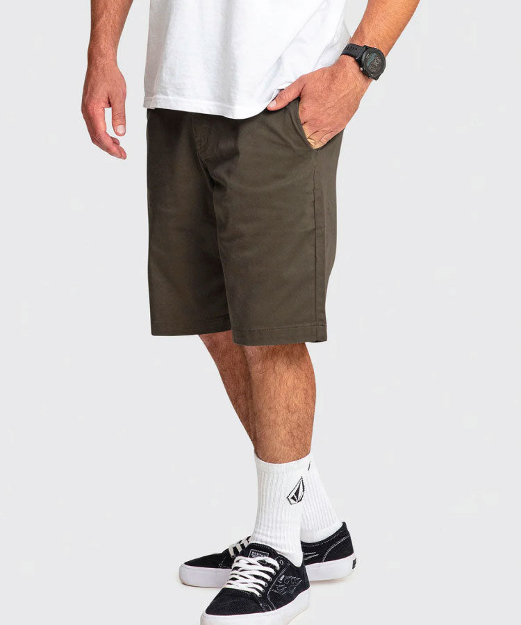 Volcom Frickin Modern Stretch Shorts - Mushroom