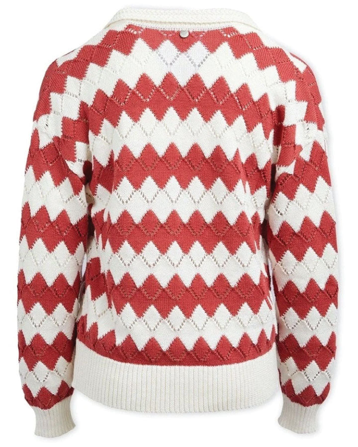 Eve Girl Willow Collared Knit - Stripe