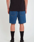 Volcom Billow Denim Shorts - Oliver Mid Blue