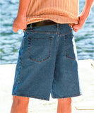 Volcom Billow Denim Shorts - Oliver Mid Blue
