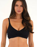 Piha Gelato U/W Sporty Tri Bikini Top - Black