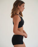 Piha Solid Separate Shorts - Black