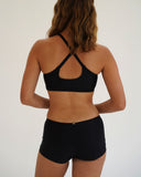 Piha Solid Separate Shorts - Black