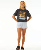 Rip Curl High Tide Scenic Standard Tee - Washed Black
