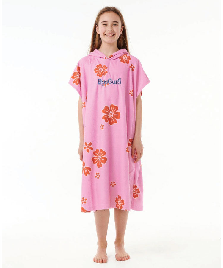 Rip Curl Mixed Hooded Towel - Girl - Bright Pink