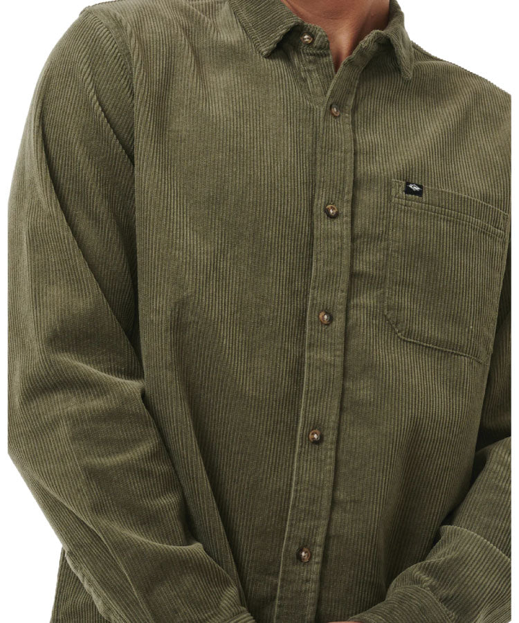 Rip Curl Classic Surf Cord L/S Shirt - Dusty Olive