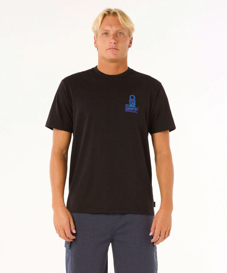 Rip Curl Vaporcool Search Stack Tee - Black