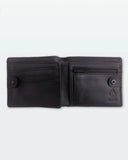 Volcom Single Stone Leather Wallet - Black