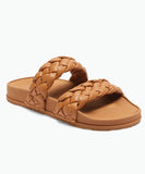 Roxy Slippy Braided Slide - Black/Tan