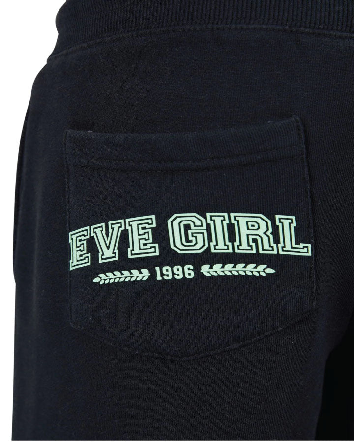 Eve Girl Academy Flare Trackpant - Black