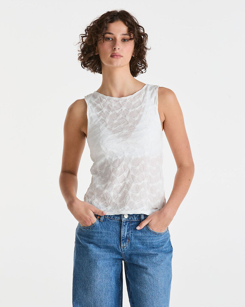 Wrangler Dahlia Top - Cloud Cream