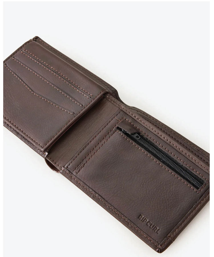 Rip Curl Ridge PU All Day Wallet - Brown/Tan
