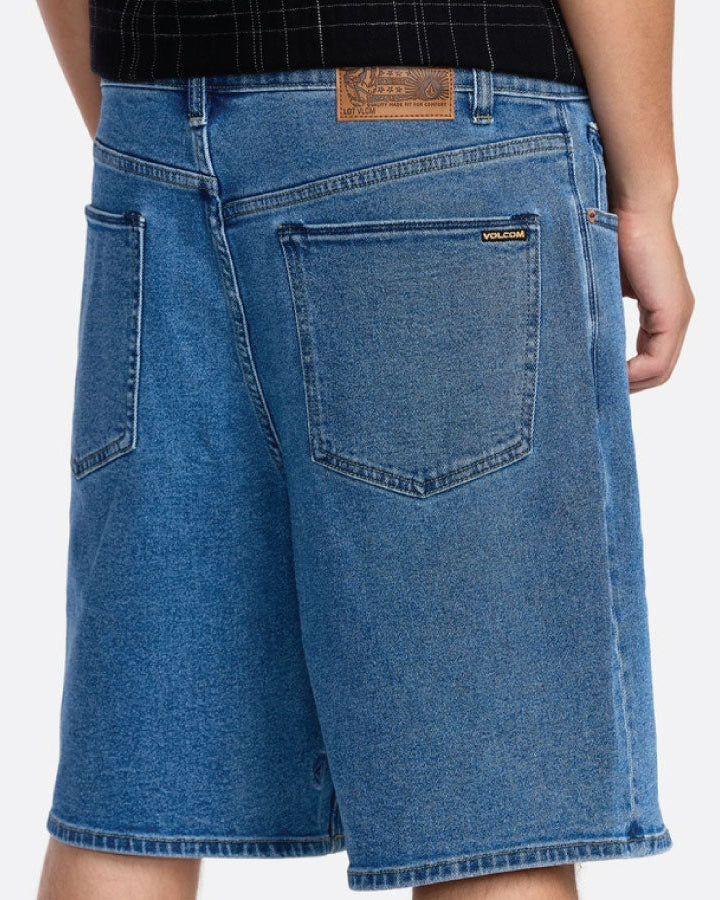 Volcom Billow Denim Short - Deep River Blues