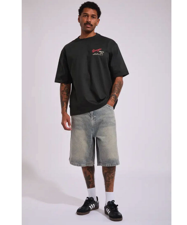Wrangler Motel Boxcar Tee - Dark Slate