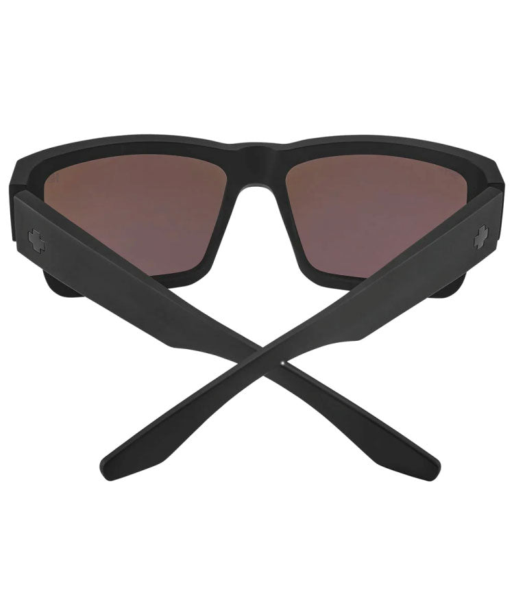 Spy Cyrus Matte Black Happy Lens Boost Polar Ice Blue Mirror Sunglasses