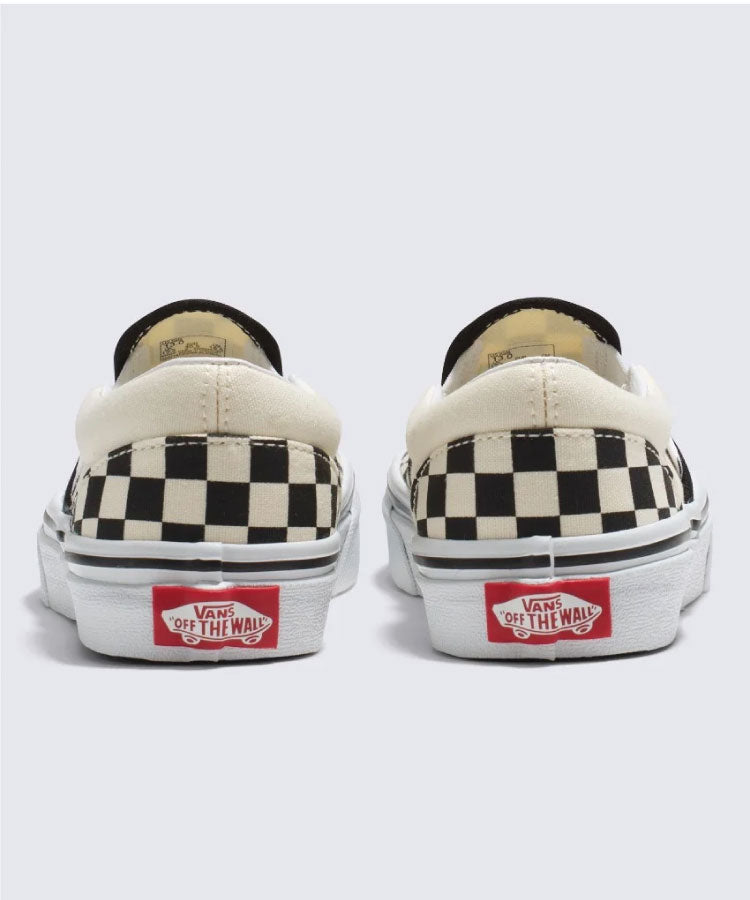 Vans Kids Checkered Classic Slip-on Black/White Shoes