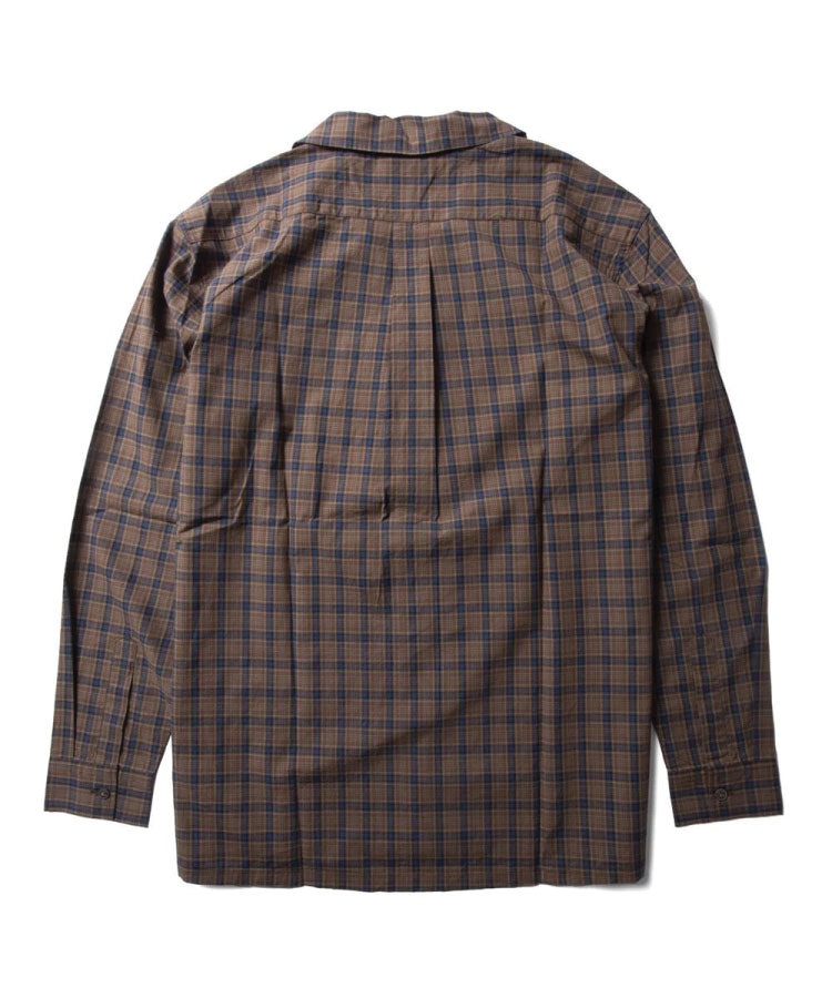 Vissla Undefined Lines Eco LS Shirt - Chocolate