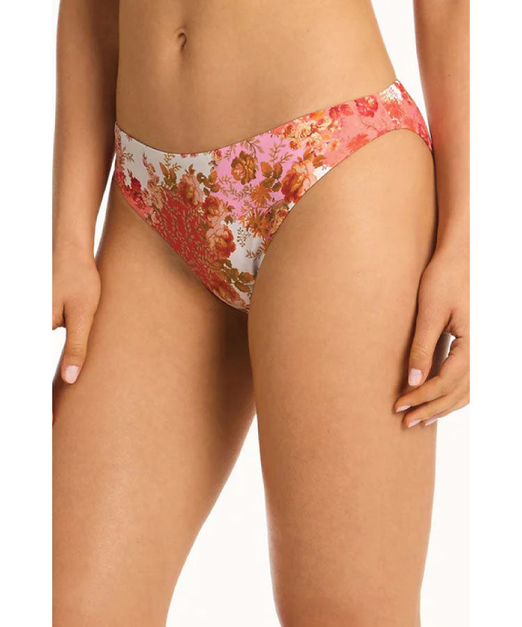 Sea Level Daisyfield Regular Cheeky Pant - Coral