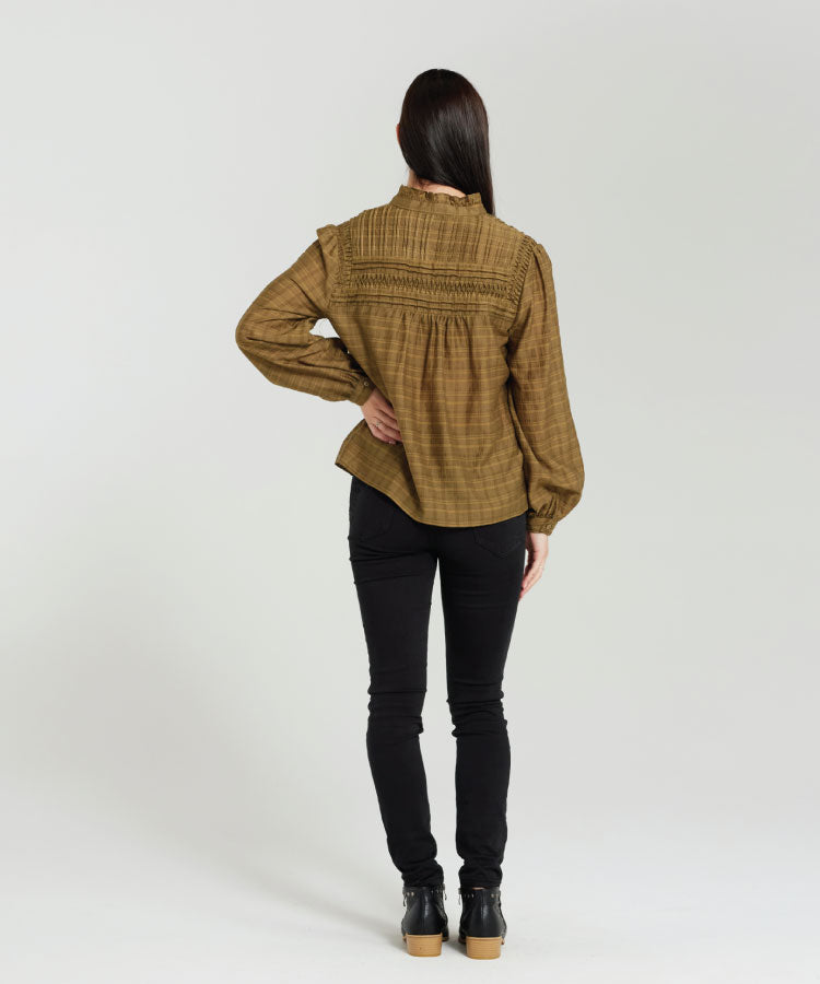 Zafina Genevieve Top - Khaki