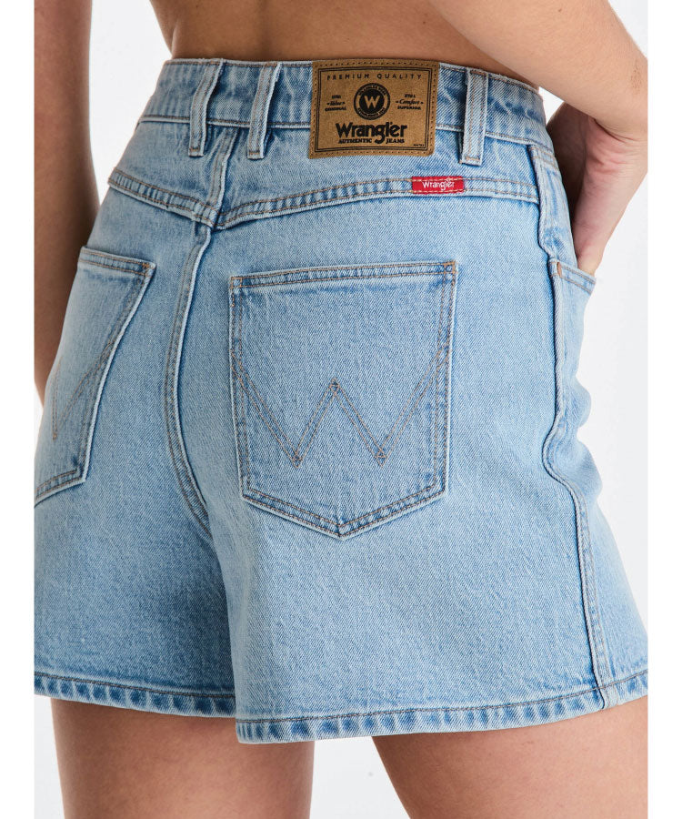 Wrangler Hi Bells Shorts - Blue Tour