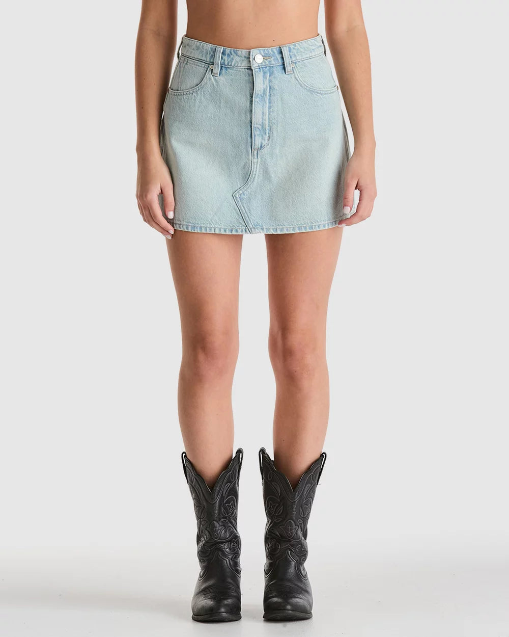 Wrangler Repair Mini Skirt - Sun Bleached