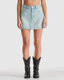 Wrangler Repair Mini Skirt - Sun Bleached
