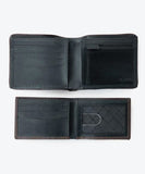 Rip Curl Layered RFID 2 in 1 Leather Wallet - Black